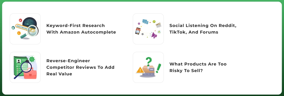 Examples of product categories that may be risky to sell on Amazon due to competition, restrictions, or compliance requirements