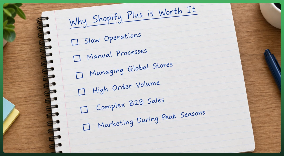Common ecommerce business challenges solved by Shopify Plus for growing businesses