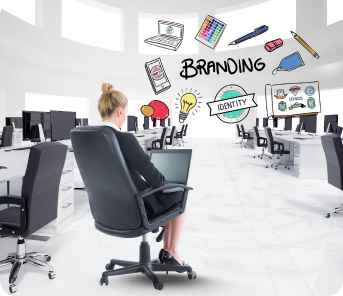 Creative team working on digital branding