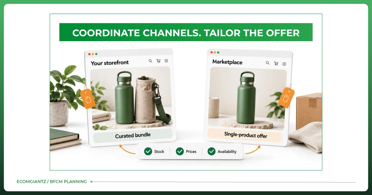 Coordinating Black Friday promotions across ecommerce storefronts and online marketplaces