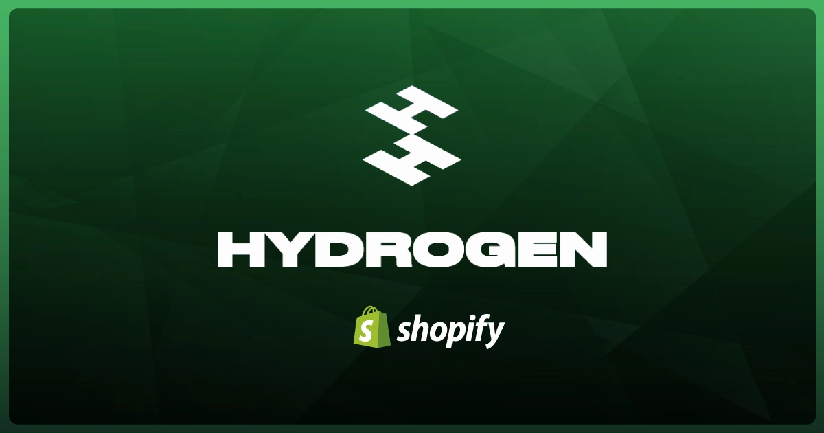 Shopify Hydrogen branding representing the framework for building custom headless Shopify storefronts