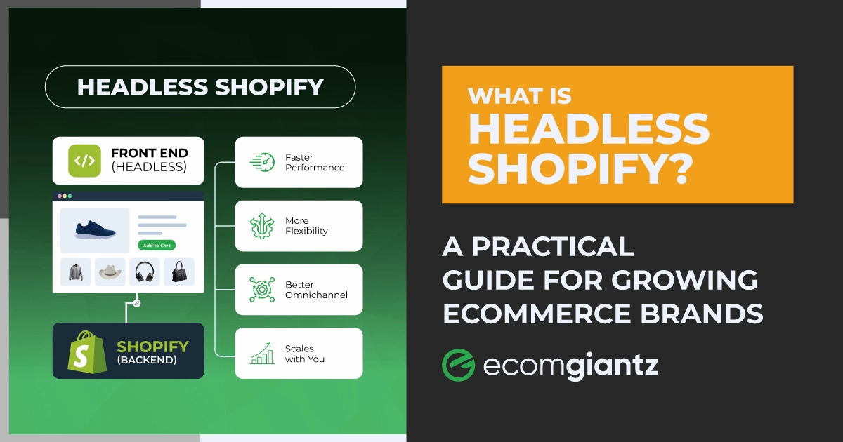 Headless Shopify guide explaining frontend and backend architecture for growing ecommerce brands
